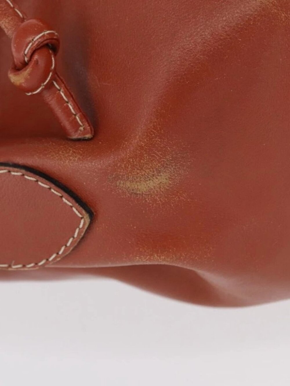 SAINT LAURENT purse Shoulder Bag Leather Brown Gold - Picture 9 of 14